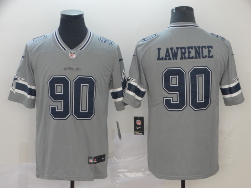 Men Dallas Cowboys #90 Lawrence Nike grey Limited NFL Jersey